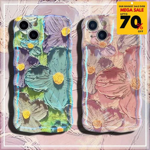 Flower Pattern iPhone Case - Pink