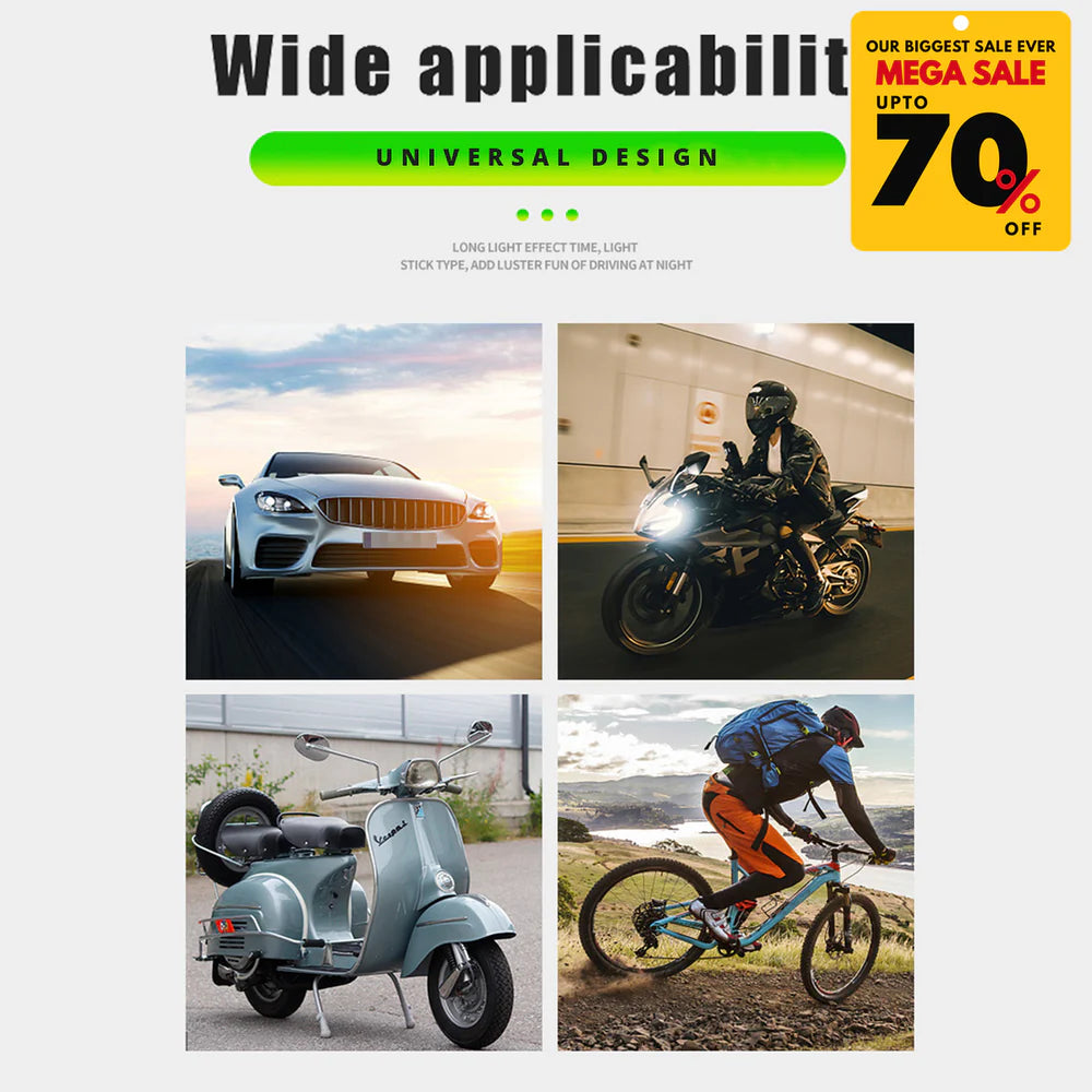 Reflective Rim Sticker & Luminous Valve Cap