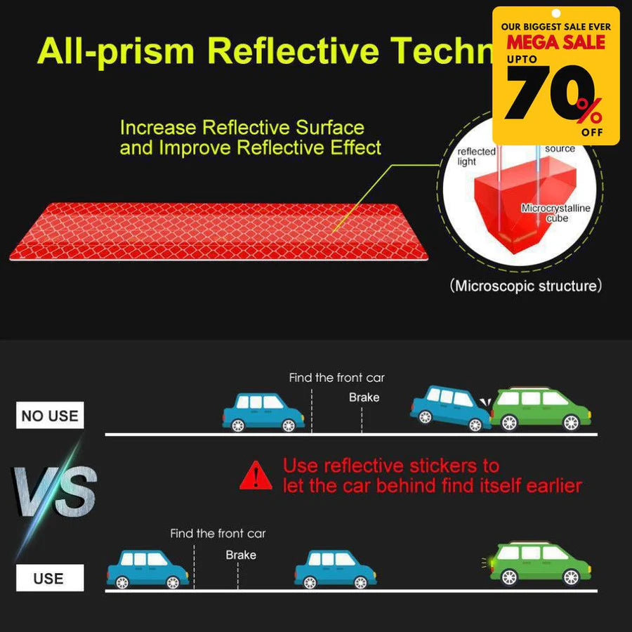 5 PCS Reflective Car Trunk Stickers