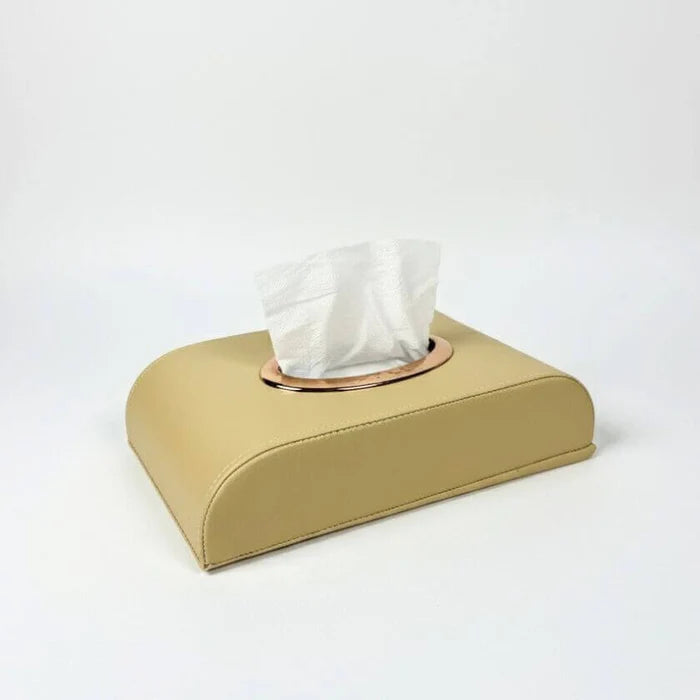 Premium PU Leather Tissue Box