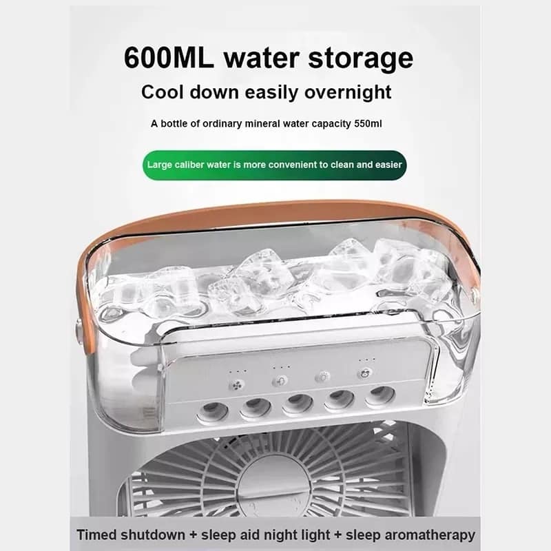 Multifunction Water Spray Mist Fan Air Cooler fan USB Electric Fan Portable Fan