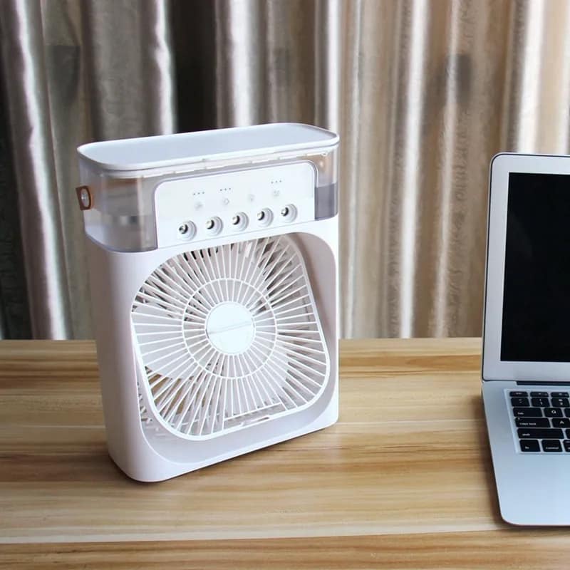 Multifunction Water Spray Mist Fan Air Cooler fan USB Electric Fan Portable Fan