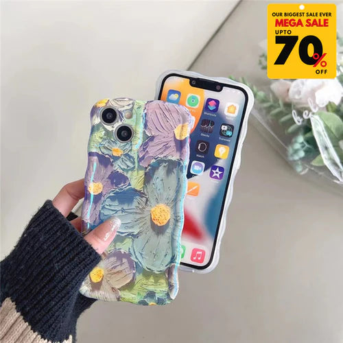 Flower Pattern iPhone Case - Pink