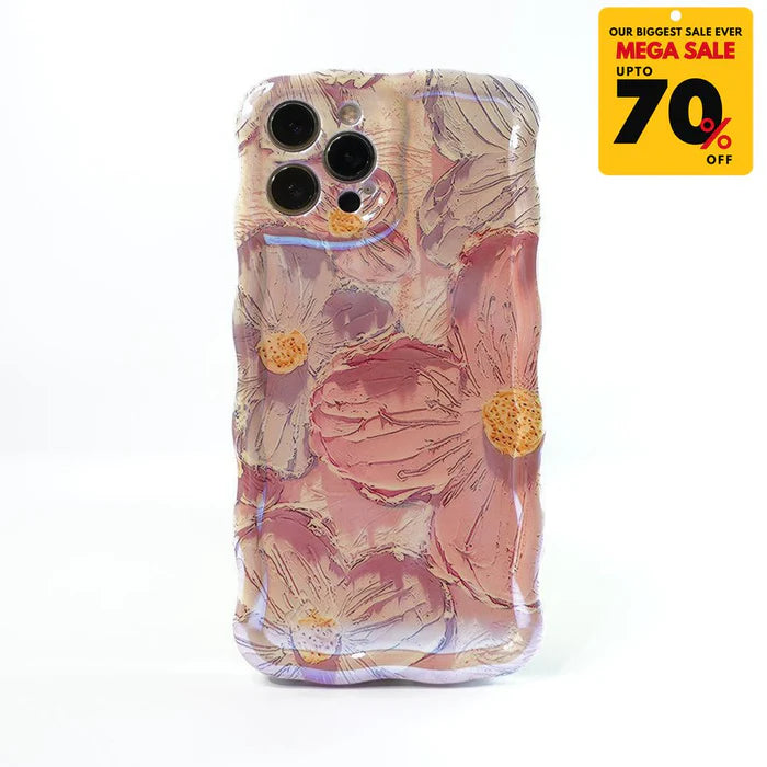 Flower Pattern iPhone Case - Pink
