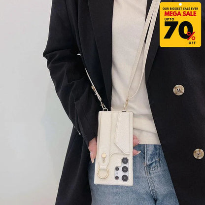 Faux Leather Crossbody Phone Case