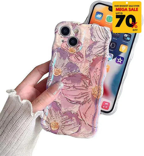 Flower Pattern iPhone Case - Pink