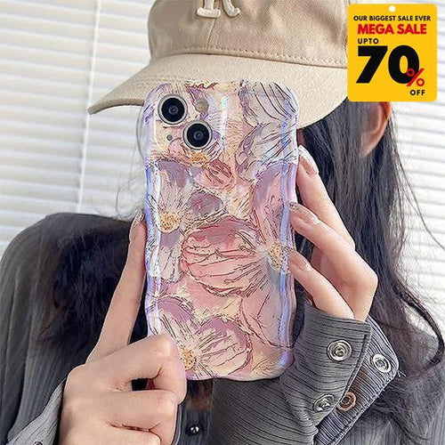 Flower Pattern iPhone Case - Pink