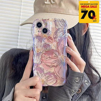 Flower Pattern iPhone Case - Pink
