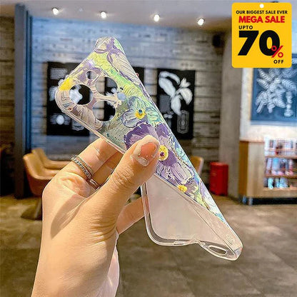 Floral Design Silicone Phone Case