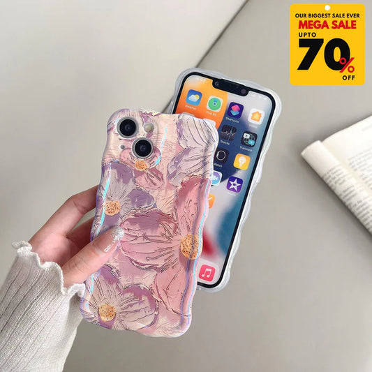 Flower Pattern iPhone Case - Pink