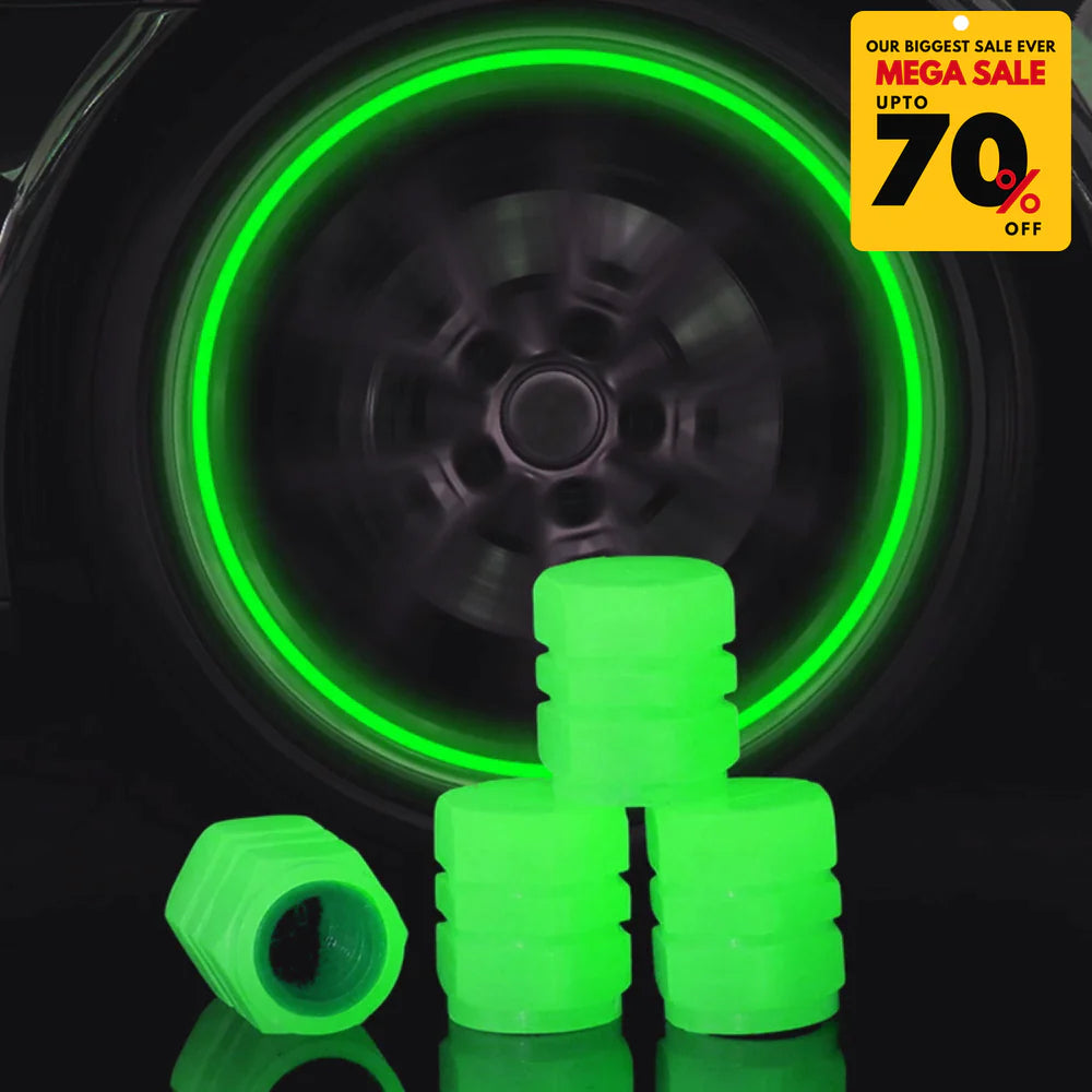 Reflective Rim Sticker & Luminous Valve Cap