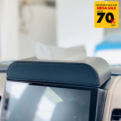 Premium PU Leather Tissue Box