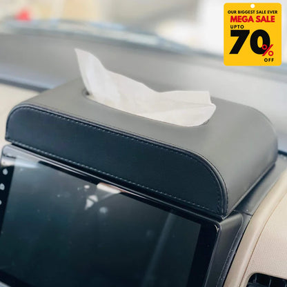 Premium PU Leather Tissue Box