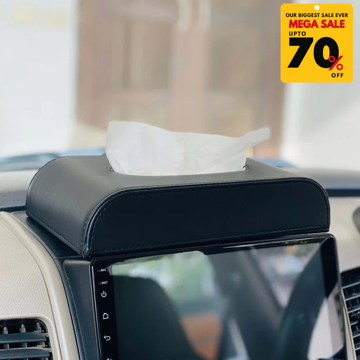 Premium PU Leather Tissue Box
