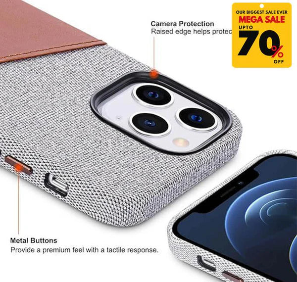 Textured Leather Card Holder iPhone Case