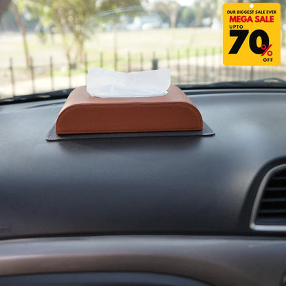 Premium PU Leather Tissue Box