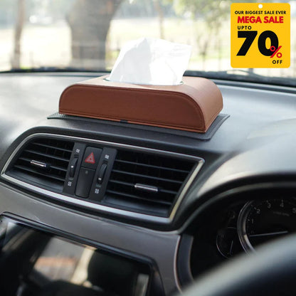 Premium PU Leather Tissue Box