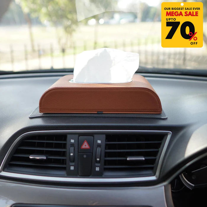 Premium PU Leather Tissue Box