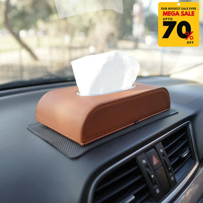 Premium PU Leather Tissue Box