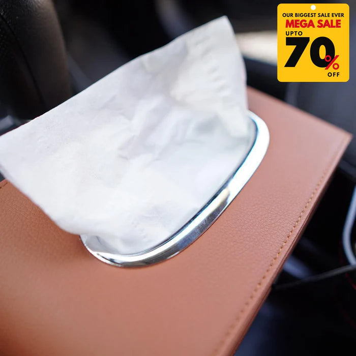 Premium PU Leather Tissue Box