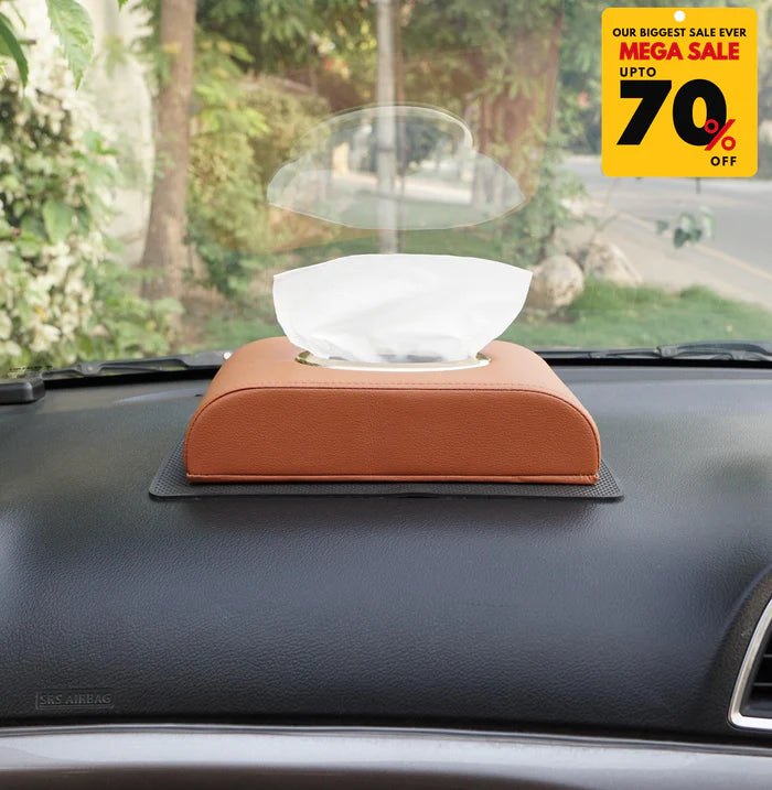 Premium PU Leather Tissue Box