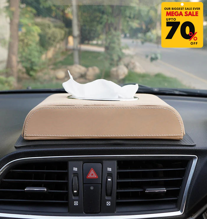 Premium PU Leather Tissue Box