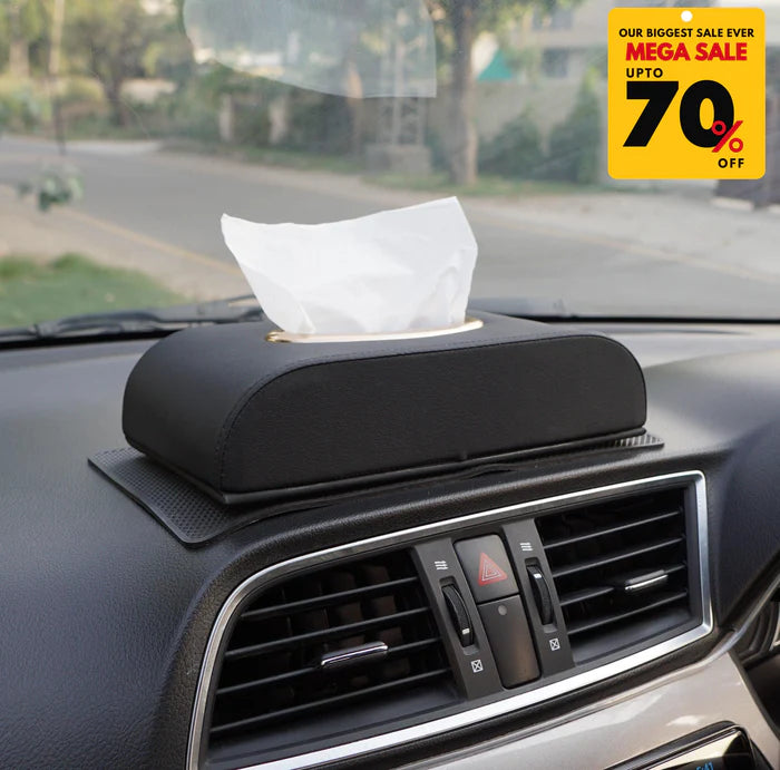 Premium PU Leather Tissue Box