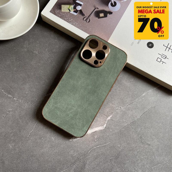 Suede Leather iPhone Case