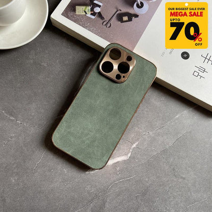 Suede Leather iPhone Case