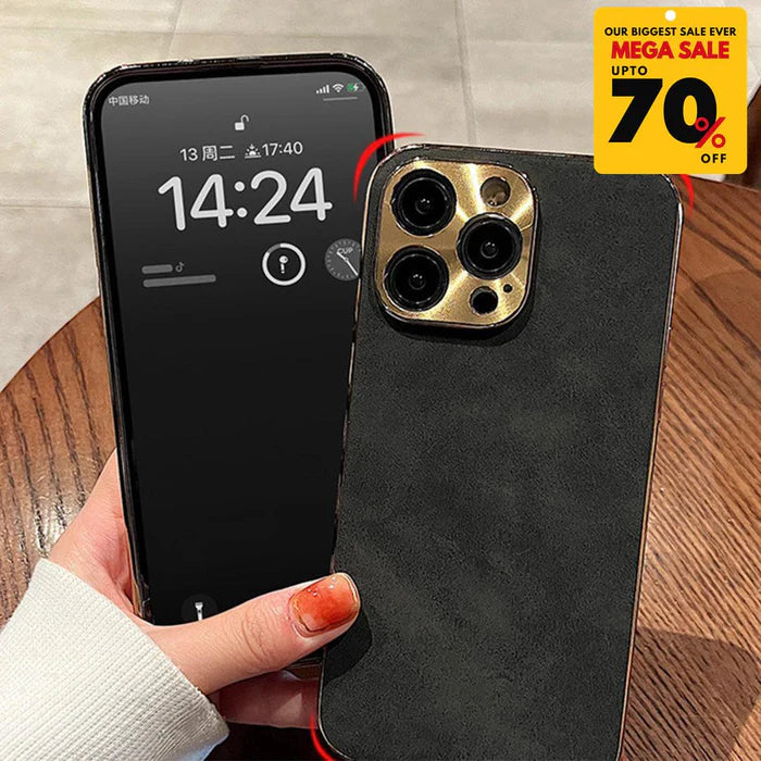 Suede Leather iPhone Case