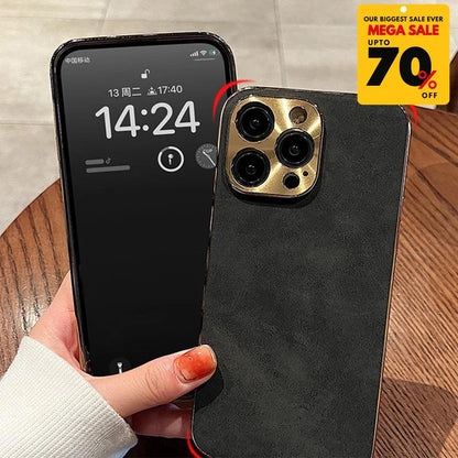 Suede Leather iPhone Case