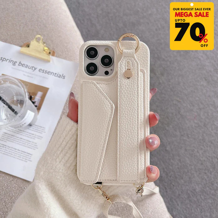 Faux Leather Crossbody Phone Case