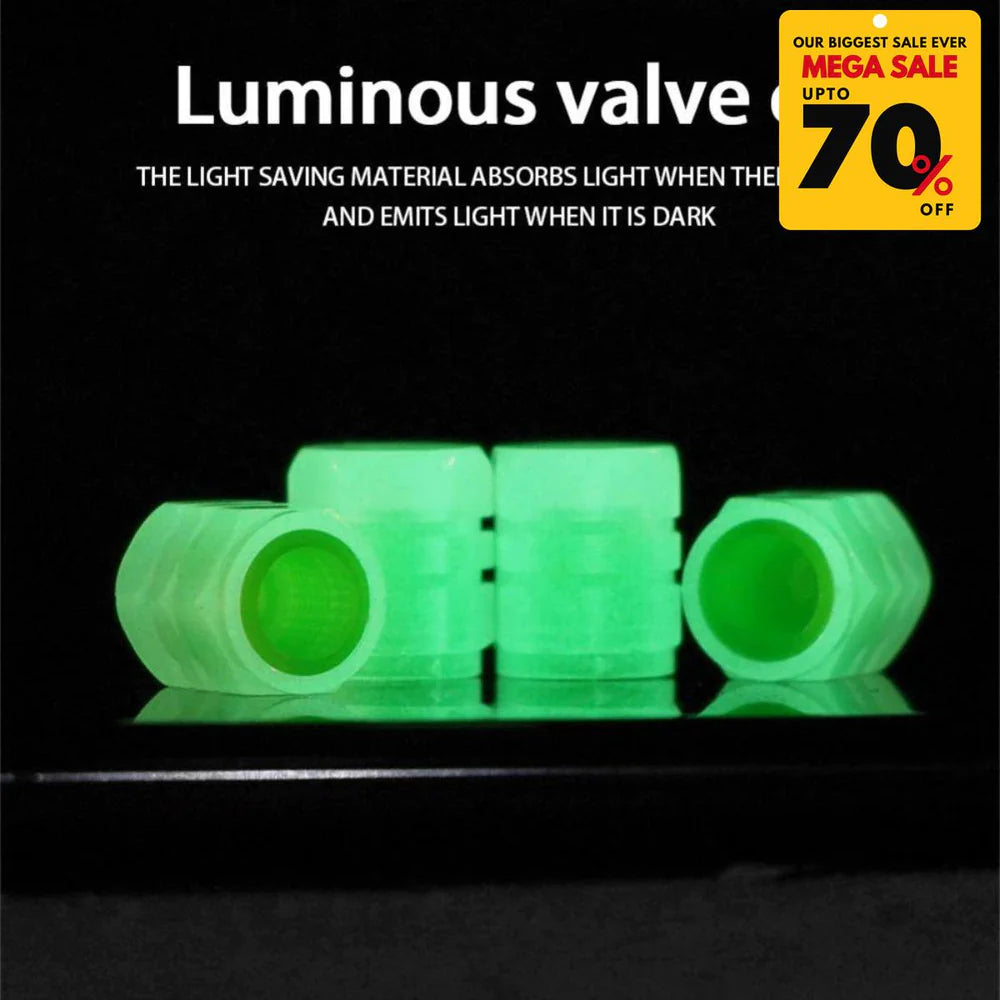 Reflective Rim Sticker & Luminous Valve Cap