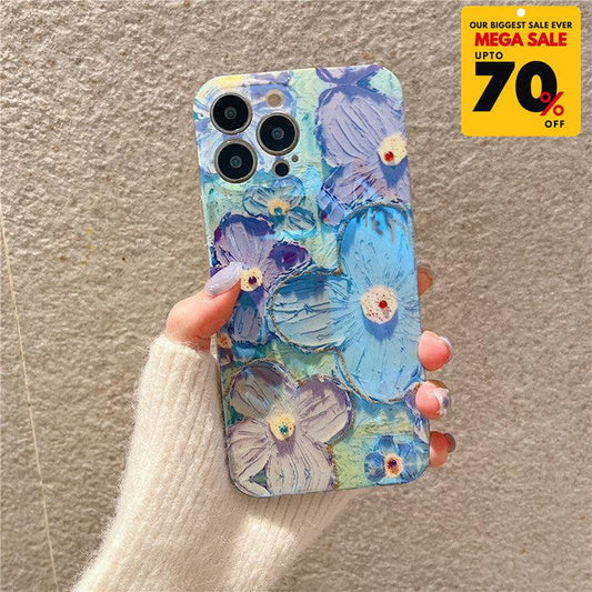 Floral Design Silicone Phone Case