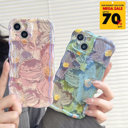 Flower Pattern iPhone Case - Pink