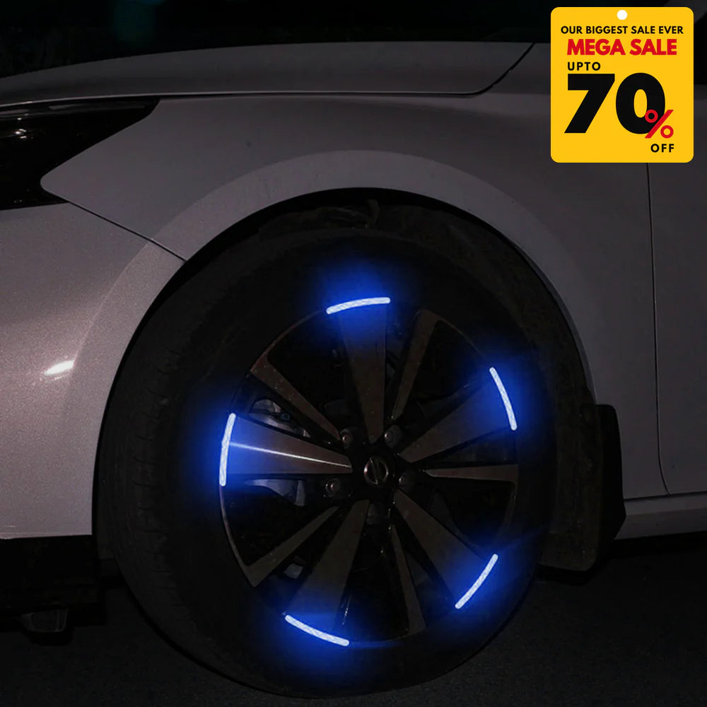 Reflective Rim Sticker & Luminous Valve Cap