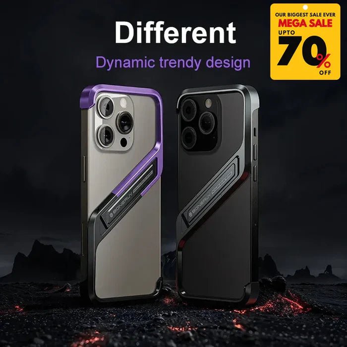 Rimless Z-Shaped Ultra Thin iPhone Case With Stand