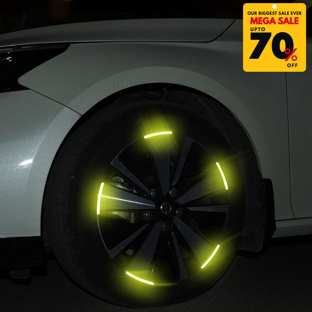 Reflective Rim Sticker & Luminous Valve Cap