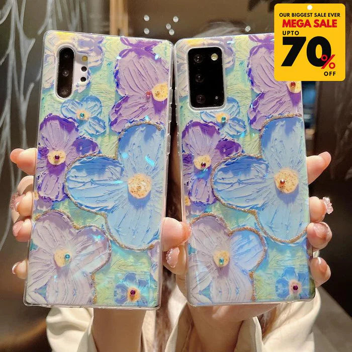 Floral Design Silicone Phone Case