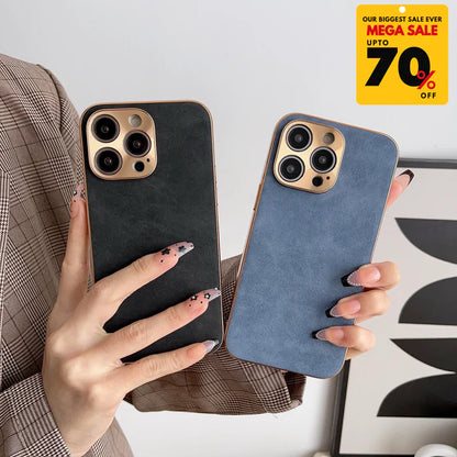 Suede Leather iPhone Case