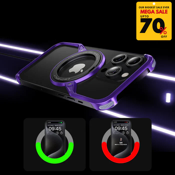 UltraThin Z-Shaped iPhone Case With Rotatable Ring Stand