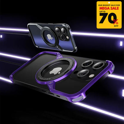 UltraThin Z-Shaped iPhone Case With Rotatable Ring Stand