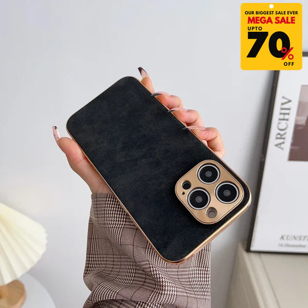 Suede Leather iPhone Case