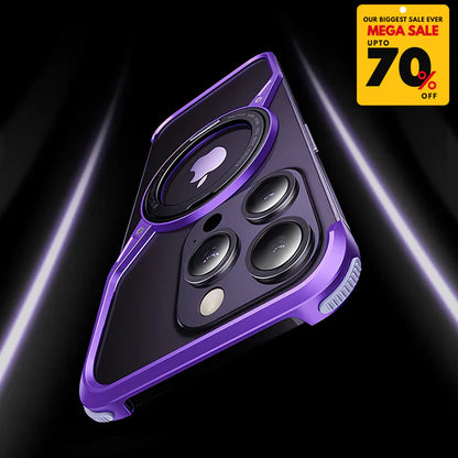 UltraThin Z-Shaped iPhone Case With Rotatable Ring Stand