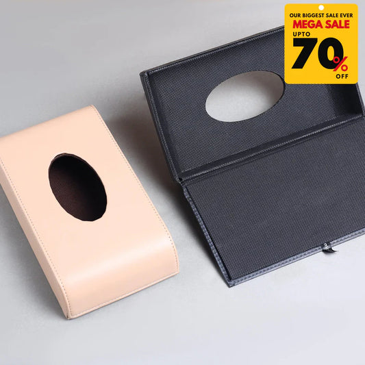 Premium PU Leather Tissue Box